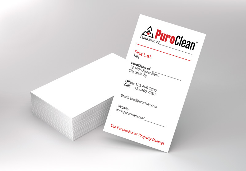 For PuroClean franchise owners looking to boost their marketing efforts, custom business cards are a must-have item