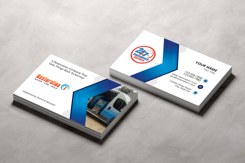 Experience the blend of beauty and utility with Restoration 1 franchise business cards. They offer attractive design and efficient contact sharing, ensuring lasting impressions.