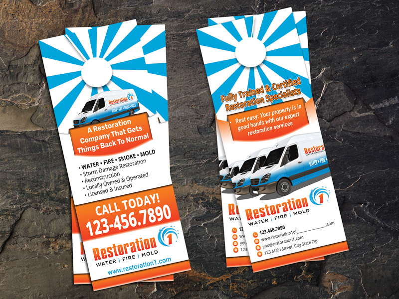 Looking for professionally designed door hangers for storm damage restoration? Trust Community Network for high-quality marketing materials.