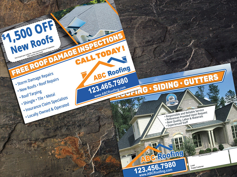 Reach homeowners affected by storm damage with EDDM® postcards for roofing contractors. Generate high-quality leads and stand out from the competition.