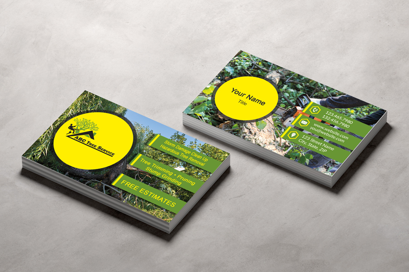 Stand out with our expertly designed tree service business cards at Community Network. Impress your clients with unique designs that reflect your professionalism and dedication.
