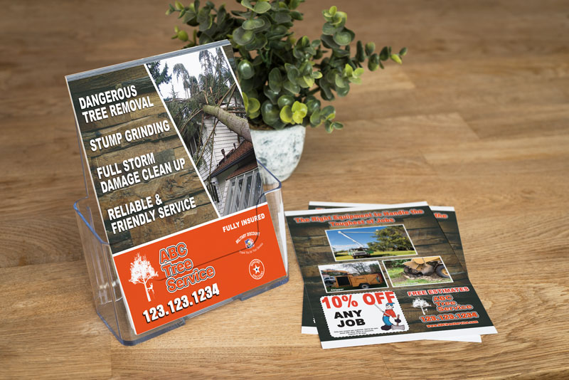 Stand out and get noticed! Our eye-popping tree service flyer is the perfect way to grab the attention of potential customers and make your business the top choice.