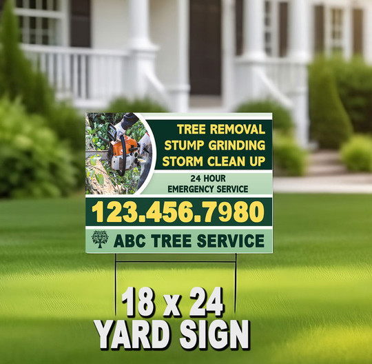 Tree Service Yard Sign | 18