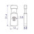 Cord Lock measurement graphic in mm