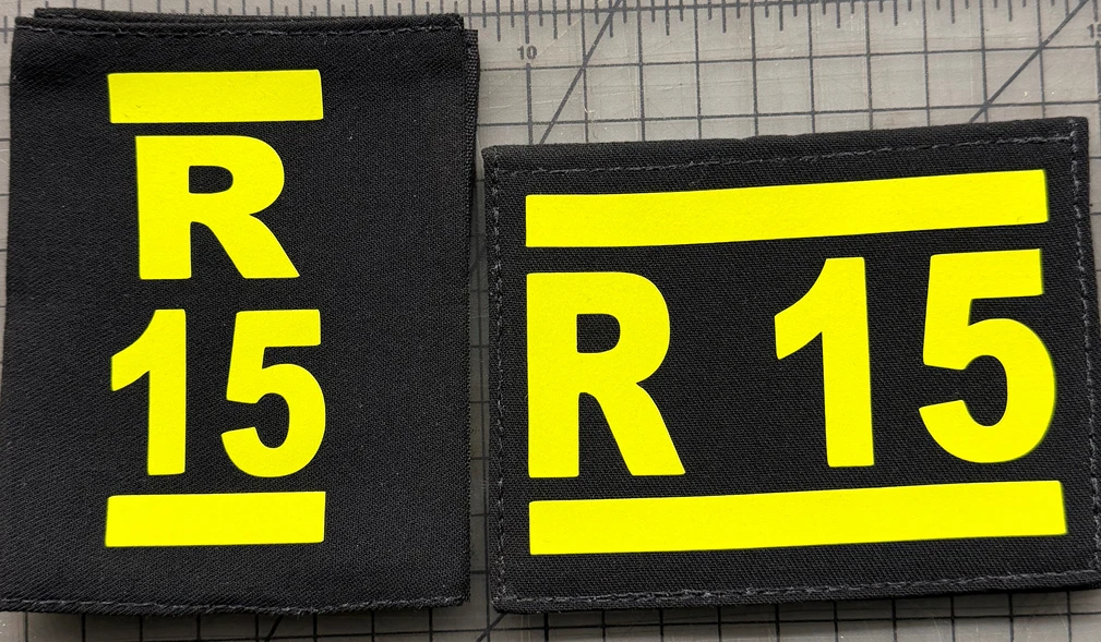 XL Scba ID Band Set- front and rear