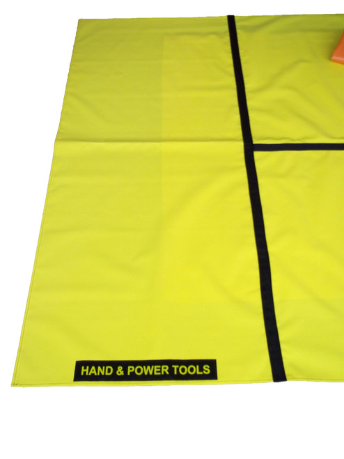 Extrication Mat labeled Hand and Power Tools