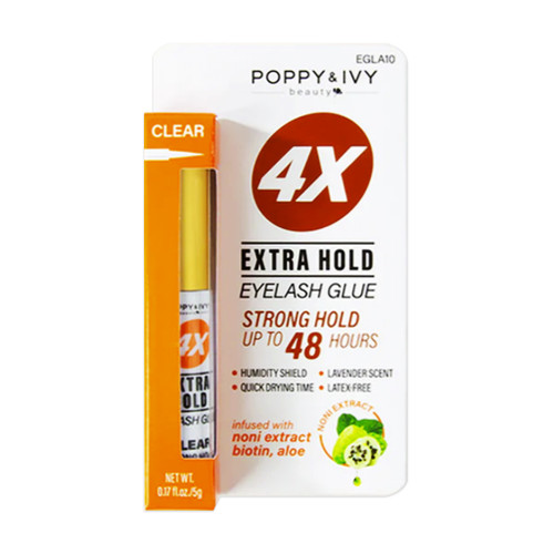 POPPY&IVY 4X Extra Hold Eyelash Glue (Clear)