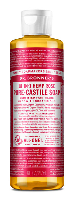 Dr. Bronner's Rose Soap 8oz