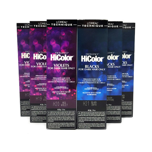 Loreal Excellence HiColor Violets and Blacks
