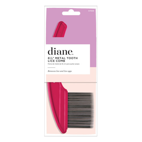 Diane 6.25" Metal Tooth Lice Comb