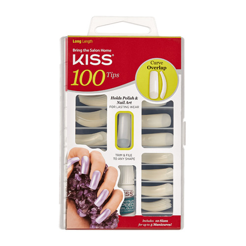KISS 100 Full-Cover Nail Kit (Curve Overlap)