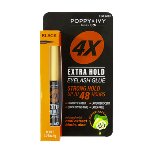 POPPY&IVY 4X Extra Hold Eyelash Glue (Black)