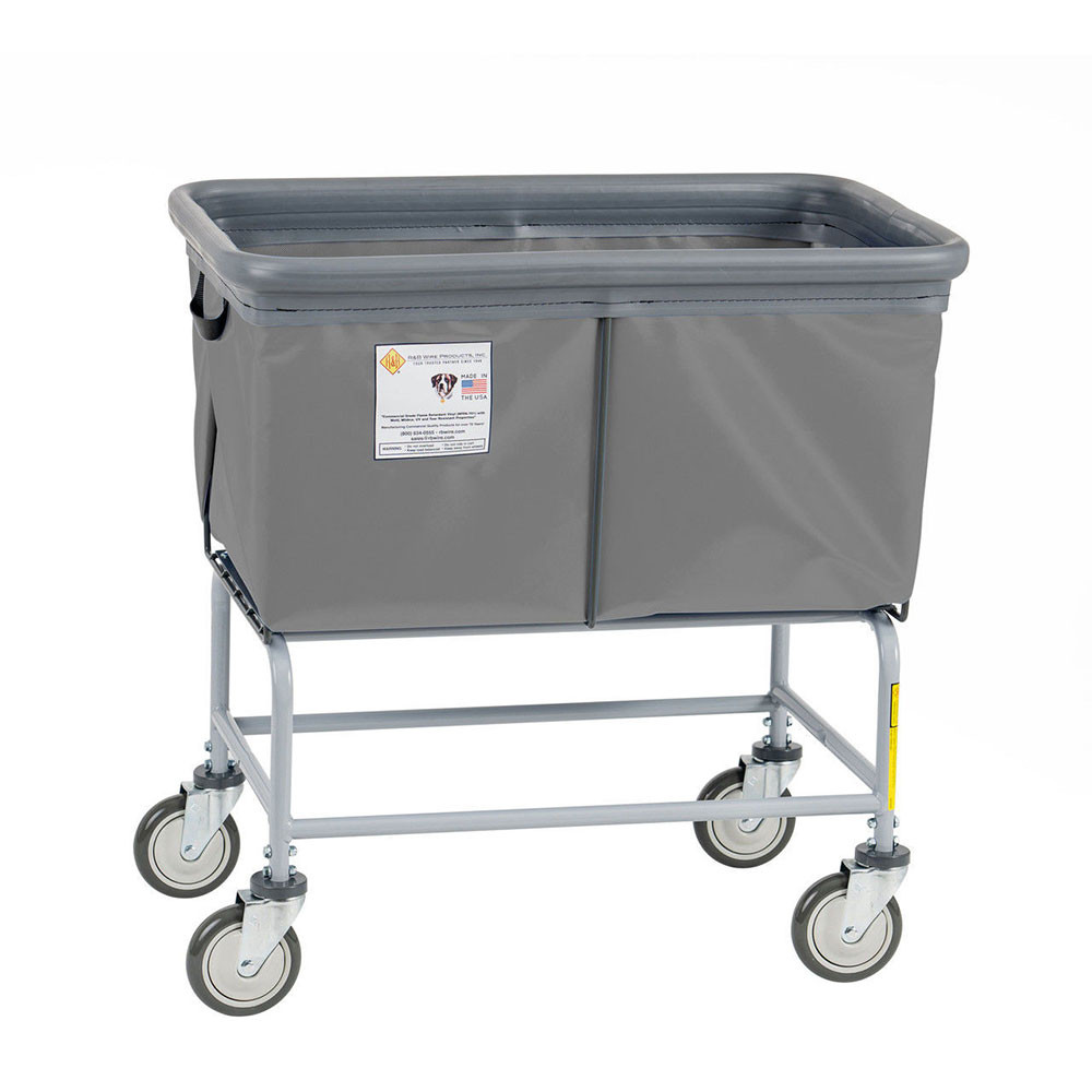 4 Bushel Elevated Vinyl Basket Truck | Heavy-Duty, Mold Resistant
