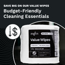 Zogics Value Cleaning Wipes 4-roll case free of phenol bleach and alcohol, made in USA