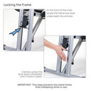 Stronglite Ergo Pro II locking mechanism on T6 aluminum alloy frame