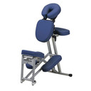EarthLite Ergo Pro II ergonomic portable massage chair in blue