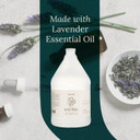 Amenie Salon lavender body wash gallon bottle with lavender essential oil graphic