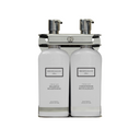 Aquamenities Double Amenity Station Fixture With Beekman 1802 Dispenser Bottles