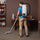 Commercial Backpack Vacuum + Xover Telescoping Wand Kit