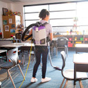 Hands-free operation with the GoFit 3 Cordless Backpack Vacuum