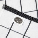 decorative hand towels for kitchen with colored windowpane accents on white