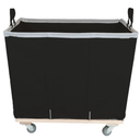 14 Bushel Rolling Laundry Truck Black