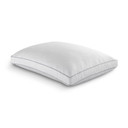 Quilted memory foam puff pillow with medium support