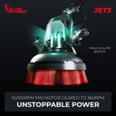 JET3 Floor Scrubber Starter Kit, Medium Handle | MotorScrubber