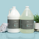 Zogics 1-gallon body wash and lotion pair with gentle, dye-free, cruelty-free formulas