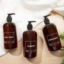 Complete Countertop Shower Liquid Dispenser Bottles