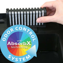 Black Stainless Steel Trash Can with Odor-Blocking Lid and Sensor