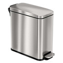 Slim step trash can