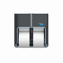 Cascades Pro Tandem Four-Roll High-Capacity Toilet Paper Dispenser C314 - Dark Grey