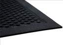 6' x 8' black scraper mat with beveled edges for safer high-traffic areas