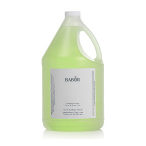 Babor Lime & Green Tea Hand & Body Wash gallon with fresh scent for all skin types