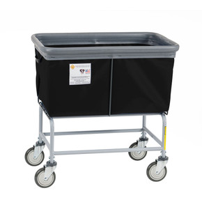 Elevated Rolling Laundry Cart, 4 Bushel