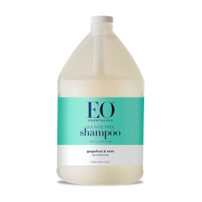 EO Grapefruit & Mint Shampoo 1-galon bottle with citrus-mint label EO Grapefruit & Mint Shampoo 1-galon bottle with citrus-mint label
