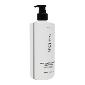 Apotheke White Vetiver Shampoo botanical formula handcrafted in Brooklyn NY