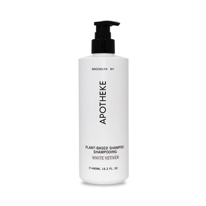 Apotheke White Vetiver Shampoo 16.2 oz refillable bottle for hotel and spa programs