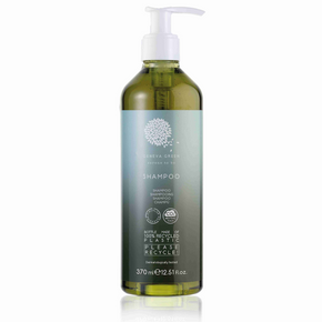 Refillable Geneva Green Shampoo with black tea and orange extracts made in Italy