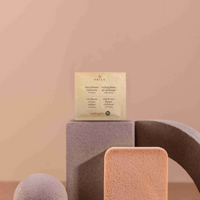 Prija ginseng hair and body cleanser sachet made in Italy for hospitality amenities