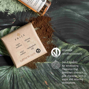Warm spiced fragrance bar soap for hotels and wellness facilities in eco-friendly paper wrap
