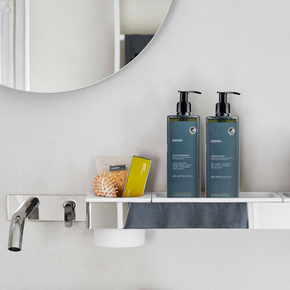 Eco-friendly Anyah shampoo in recycled PET refillable bottle for hospitality use