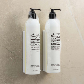 Plant-based Grey + Finch Shampoo and Conditioner with hydrating, gentle formulas Plant-based Grey + Finch Shampoo and Conditioner with hydrating, gentle formulas