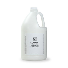 Soapbox Sea Minerals & Blue Iris 1-gal lotion, sea minerals & vitamin E hydration Soapbox Sea Minerals & Blue Iris 1-gal lotion, sea minerals & vitamin E hydration