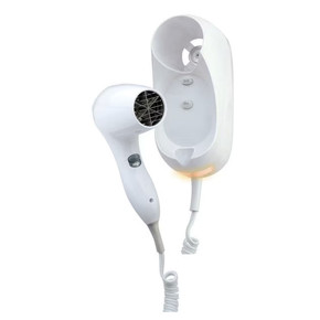 Sunbeam GreenSense Wall Mount Hair Dryer with Nightlight and Dual Wattage sold in 6-pack for hotels