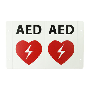 Eye Catching AED Sign For Cardiac Emergencies Eye Catching AED Sign For Cardiac Emergencies