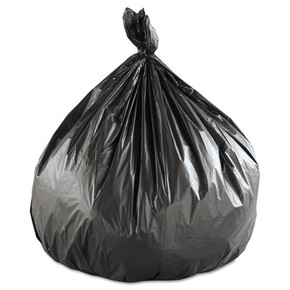 High-Density Commercial Can Liners, 43 x 46, 60 Gallon 19 Microns, Black