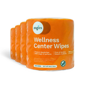 Zogics Wellness Center Cleaning Wipes case of 4 rolls for gym and hospitality facilities