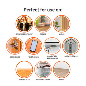 Zogics wellness wipes pre-moistened 9x6 inch, larger than most brands, streak-free surface cleaning